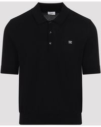 Celine - Cotton Polo Sweater - Lyst