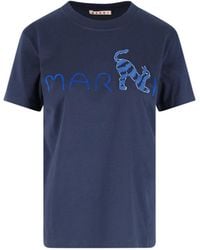 Marni - Animal Aphabet Logo T-Shirt - Lyst