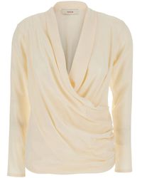 Jucca - Blouse V-Neck - Lyst