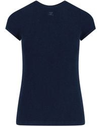 Courreges - Tone-On-Tone Logo T-Shirt - Lyst