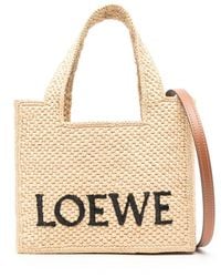 Loewe - Mini Font Tote Bag - Lyst