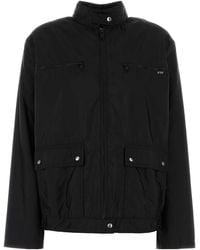 Prada - Solid Mock Collar Jacket - Lyst