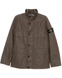 Stone Island - Cotton Blend Jacket - Lyst