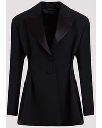 Givenchy - Elegant Virgin Wool Jacket With Peak Lapels For - Lyst
