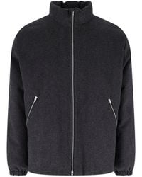 Jil Sander - Dark Padded Wool Jacket - Lyst