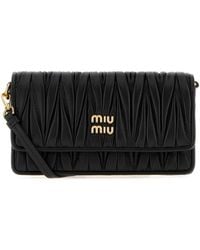 Miu Miu - Mini Nappa Leather Crossbody Handbag 17.5 Cm X 9.5 Cm X 4 Cm - Lyst