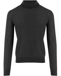 Saint Laurent - Wool Turtle-Neck Sweater - Lyst