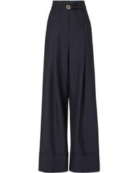 Fendi - Wool Trousers Plaid - Lyst