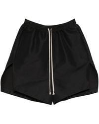 Rick Owens - Stiff Drawstring Shorts With Slits - Lyst