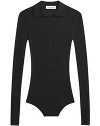 Frankie Shop - Solana Buttoned Polo Top - Lyst