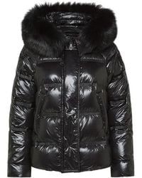 Peuterey - Medium Length Adjustable A-Line Puffer Jacket With Detachable Fur - Lyst
