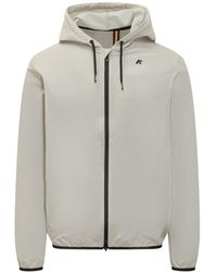 K-Way - Lightweight Jacket With Hood And Front Zip - Lyst