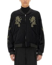 Sasquatchfabrix. - Dragon-Embroidered Bomber Jacket - Lyst