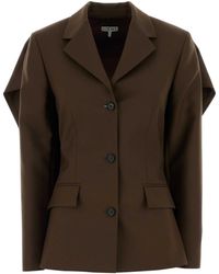 Loewe - Wool Blazer With Viscose Lining - Lyst
