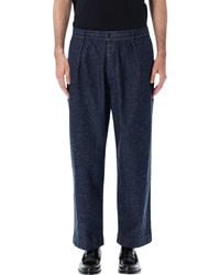 Universal Works - Pleated Wide-Leg Trousers - Lyst