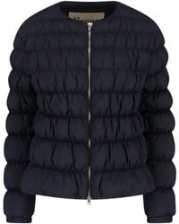 Herno - Tailored Jacket With High Collar And Smooth Texture - Lyst