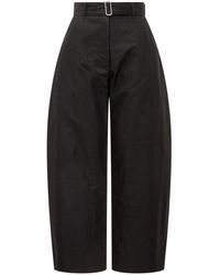Studio Nicholson - Belted Round Leg Trousers - Lyst