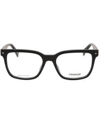 Polaroid - Pld D 343 Rectangular Plastic Eyeglasses With Clear Demo Lens - Lyst