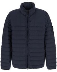 Stone Island - Down Jacket High Collar Polyamide Padded - Lyst