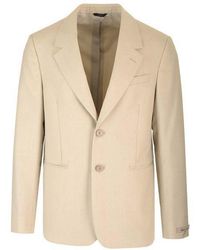 Fendi - Single-Breasted Two-Button Blazer - Lyst