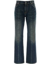 Versace - Flared Mid Rise Jeans - Lyst