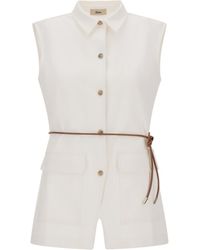 Herno - Regular Fit Vest With Matching Belt - Lyst