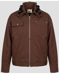 Plan C - Cotton And Nylon Woven Jacket - Lyst