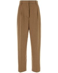 Prada - Camel Pant - Lyst