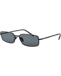 Prada - Metal Rectangular Sunglasses 59Mm - Lyst