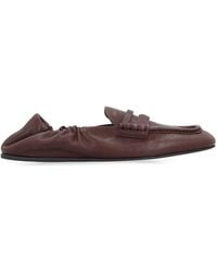 Miu Miu - Embossed-Logo Loafers - Lyst