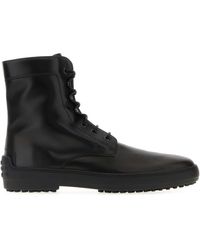 Tod's - Leather Ankle Boots - Lyst
