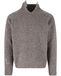 ERL - Wool Blend High-Neck Sweater - Lyst