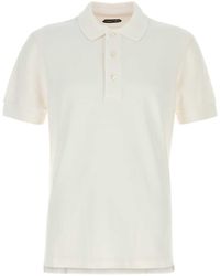 Tom Ford - Textured Pique Polo With Collared Neckline - Lyst