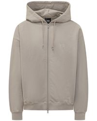 Y-3 - Zip-Up Hoodie Sweatshirt With Mini Details - Lyst
