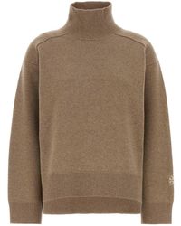 Tory Burch - Biscuit Wool Oversize Sweater - Lyst