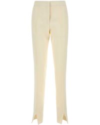 Jil Sander - Ivory Viscose Blend Pant - Lyst