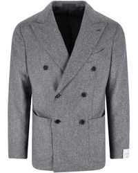 Caruso - Wool Double-Breasted Blazer - Lyst