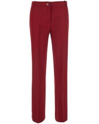 Pinko - Pinko High-Waisted Crepe Trousers - Lyst