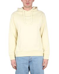A.P.C. - Drawstring Hood Sweatshirt - Lyst