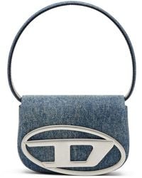 DIESEL - 1Dr Denim Shoulder Bag - Lyst