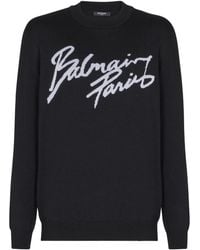 Balmain - Merino Wool Sweater - Lyst