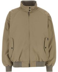 Prada - Practical Khaki Cotton-Blend Down Jacket For - Lyst