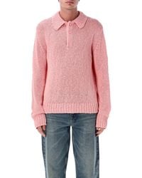 sunflower - Polo Misto Cotone Lino Regular Sweater - Lyst