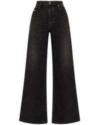 DIESEL - Relaxed High Rise Jeans - Lyst