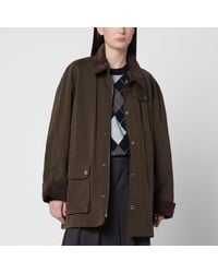 DUNST - Khaki Waxed Cotton Hunting Jacket - Lyst