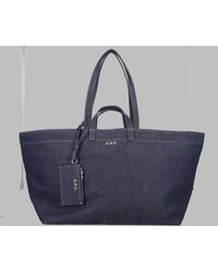 A.P.C. - Handbag Le Drummer Toile Cotton Handbags - Lyst