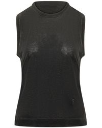 Ami Paris - Solid Crew Neck Top - Lyst