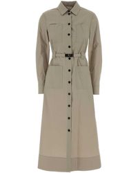 Tory Burch - Cappuccino Stretch Poplin Shirt Dress - Lyst