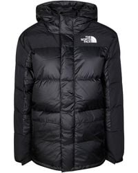The North Face - Padded Quilted Short Parka With High Collar And Fitted Cut - Lyst