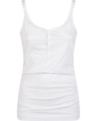 Jacquemus - Essential Cotton Tank Top With Front Buttons - Lyst